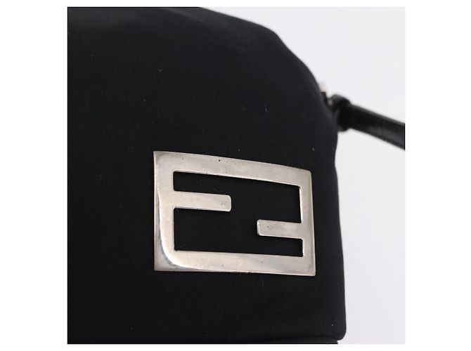 FENDI Accessory Pouch Cotton jersey Black Silver - vista 16