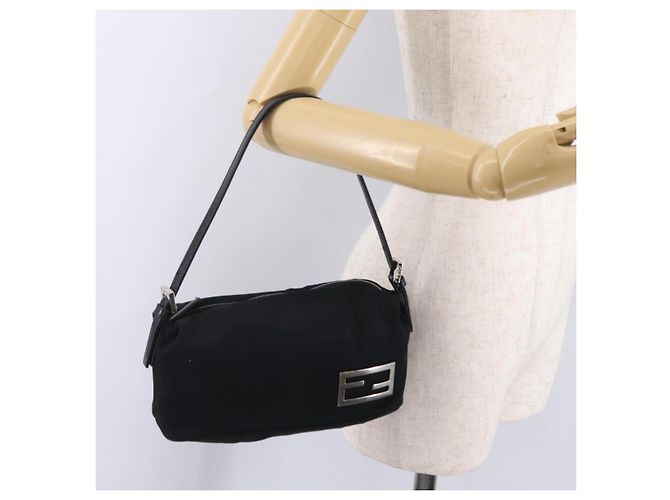 FENDI Accessory Pouch Cotton jersey Black Silver - vista 26