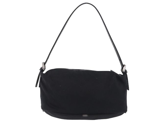 FENDI Accessory Pouch Cotton jersey Black Silver - vista 3