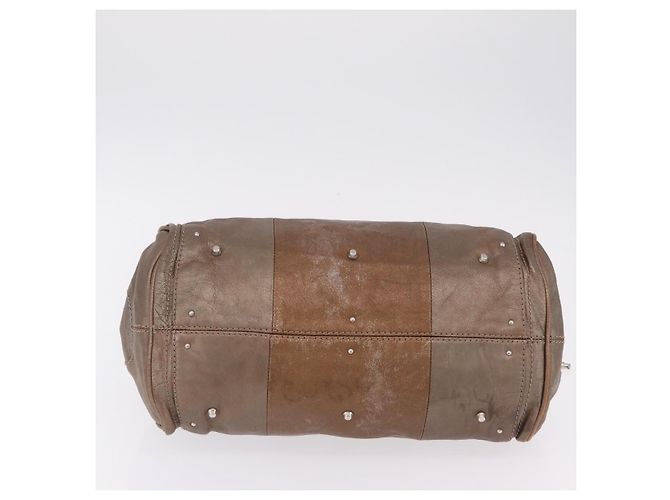 Chloé Chloe Paddington Hand Bag Leather Brown Silver - vista 11
