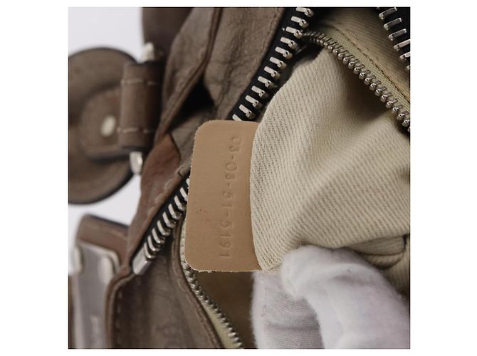 Chloé Chloe Paddington Hand Bag Leather Brown Silver - vista 29
