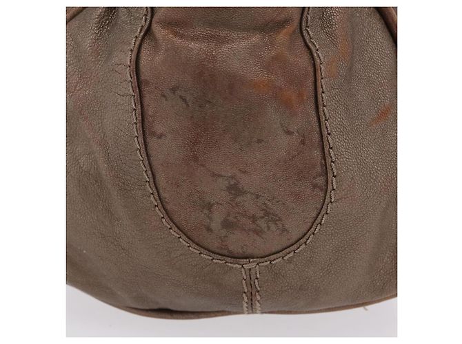 Chloé Chloe Paddington Hand Bag Leather Brown Silver - vista 7