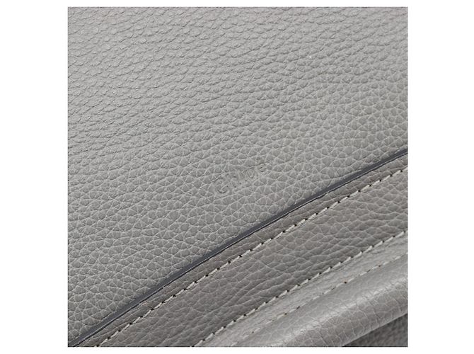 Chloé Chloe Paraty Hand Bag Leather 2way Gray Gold - vista 21