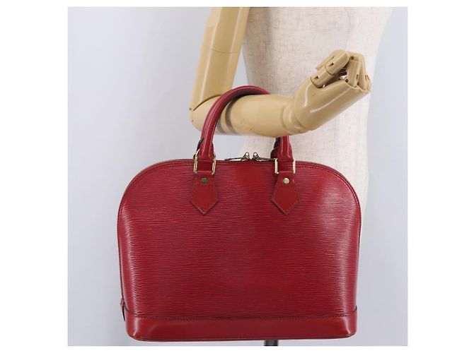 LOUIS VUITTON Epi Alma Hand Bag Castilian Red M52147 LV - vista 24