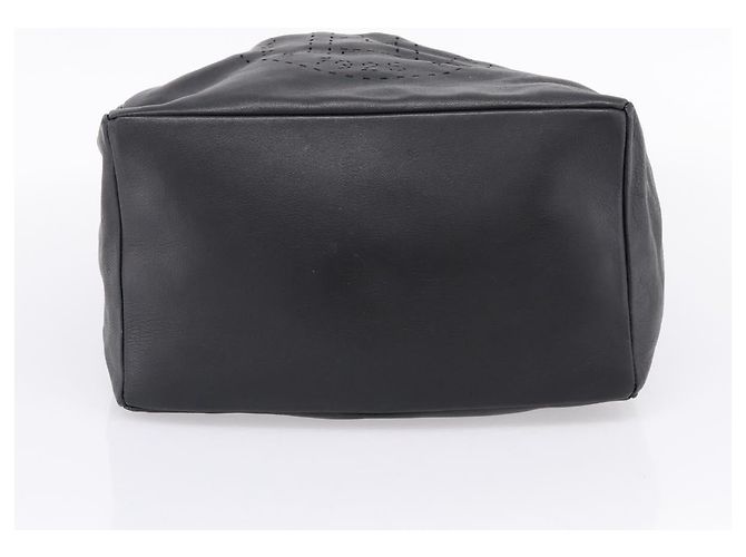 FENDI Bolsa de mão em couro preto e dourado - vista 10