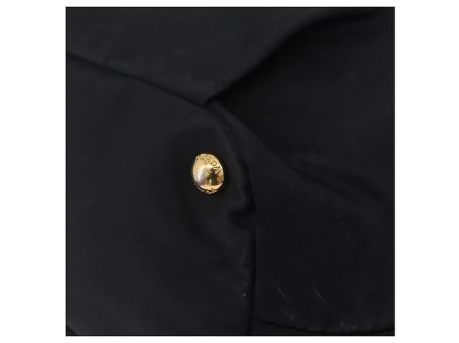 PRADA Tote Bag Nylon Black Gold - vista 13
