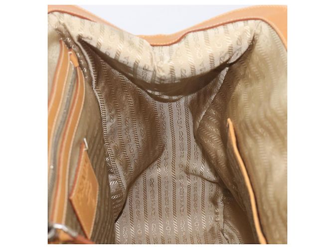 PRADA Sac à main Canvas Beige Silver - vue 22