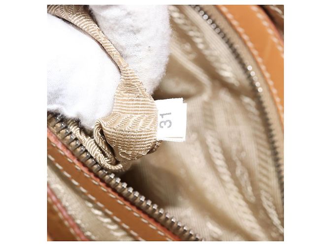 PRADA Sac à main Canvas Beige Silver - vue 27