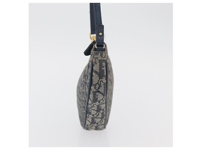 Christian Dior Trotter Canvas Accessory Pouch Navy Silver - vista 3
