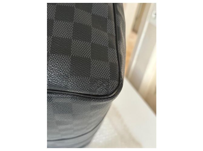 Louis Vuitton Keepall Damier Graphite travel bag - vista 14