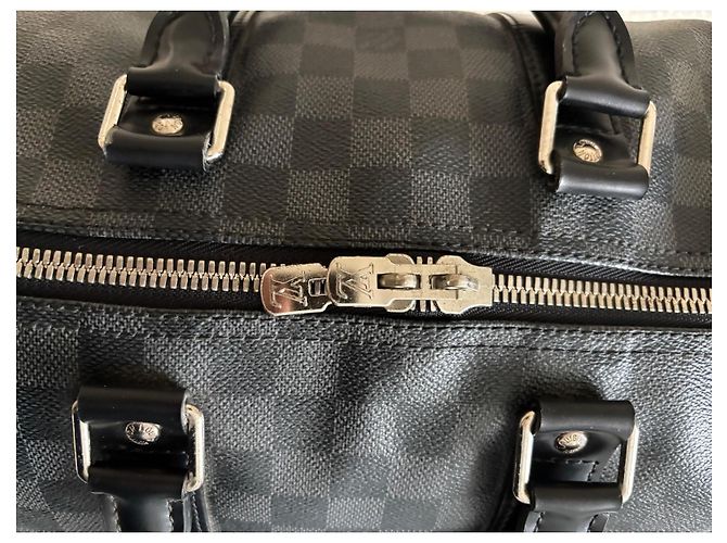 Louis Vuitton Keepall Damier Graphite travel bag - vista 17