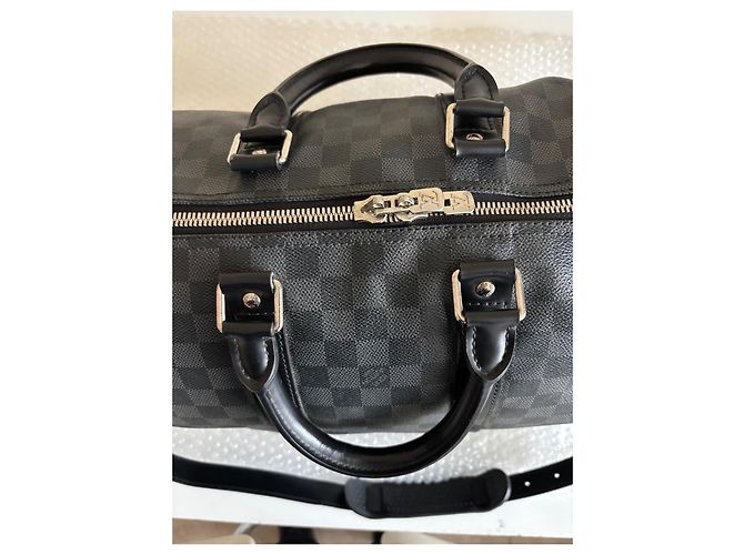 Louis Vuitton Keepall Damier Graphite travel bag - vista 20