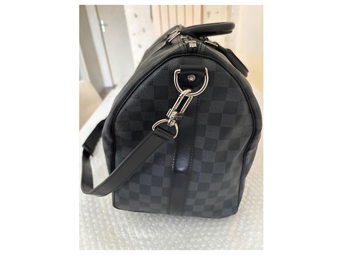 Louis Vuitton Keepall Damier Graphite travel bag - vista 3