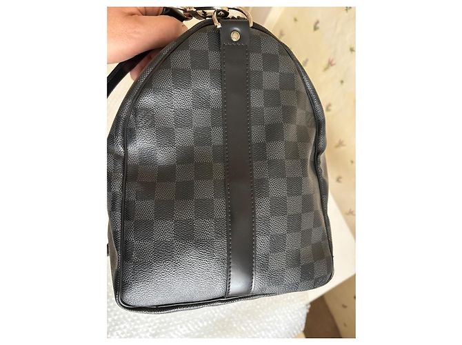 Louis Vuitton Keepall Damier Graphite travel bag - vista 4