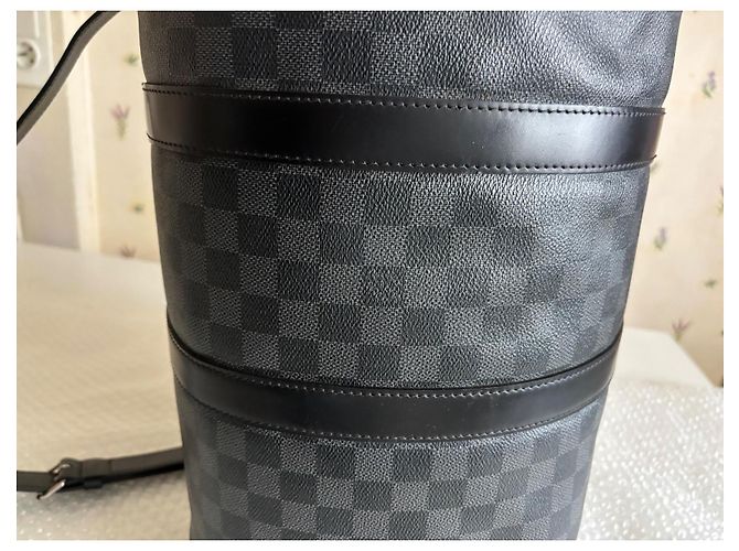 Louis Vuitton Keepall Damier Graphite travel bag - vista 5