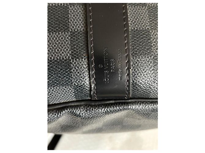 Louis Vuitton Keepall Damier Graphite travel bag - vista 7