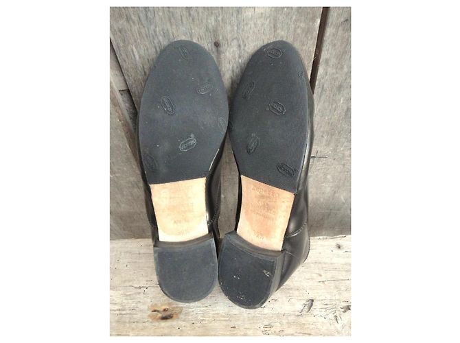 Repetto Oxford Pelle Nere Punta Oro - vista 3