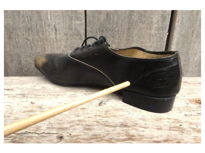 Repetto Oxford Pelle Nere Punta Oro - vista 4
