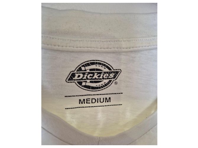 Autre Marque T-shirt Dickies bianca in cotone scollo a V - vista 2