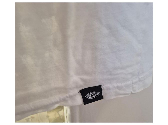 Autre Marque T-shirt Dickies bianca in cotone scollo a V - vista 4
