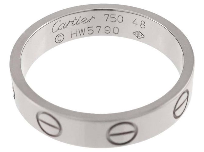 Cartier Mini Love Ring in 18K Weißgold - Ansicht 3