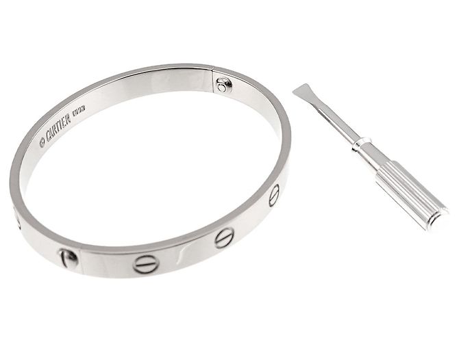 Bracciale Cartier Love in oro bianco 18K - vista 3