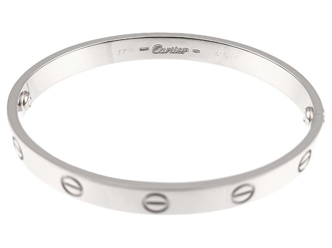 Bracciale Cartier Love in oro bianco 18K - vista 4