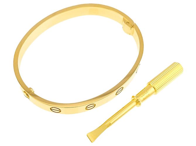 Bracciale Cartier Love in oro giallo 18K - vista 3