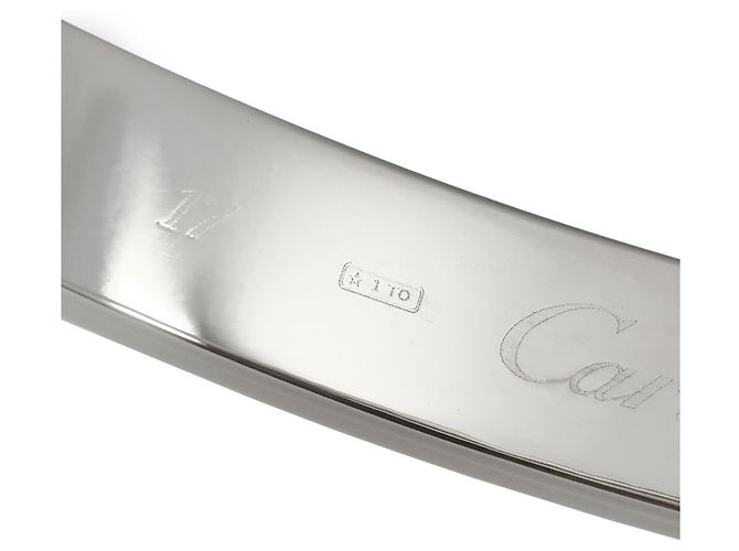 Bracciale Cartier Love Bangle in oro bianco 18K - vista 4