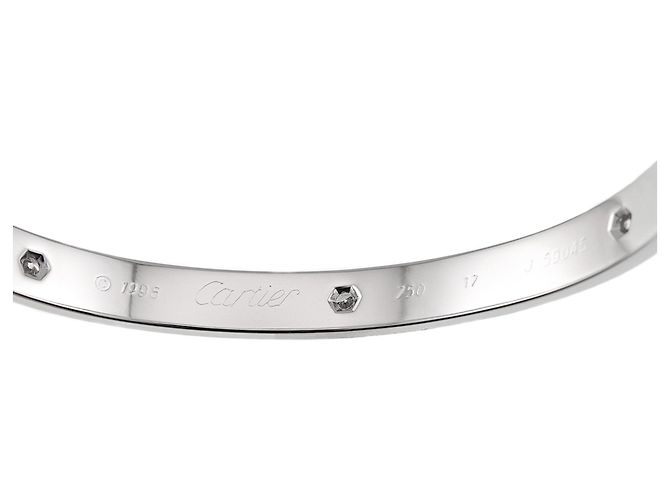 Bracciale Cartier Love in oro bianco - vista 4
