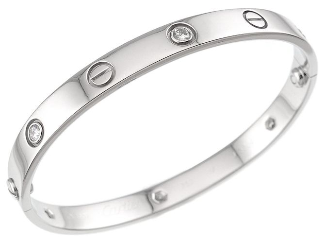 Bracciale Cartier Love in oro bianco - vista 6