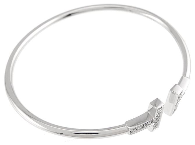 Autre Marque Bracelete Tiffany & Co. T Wire Diamantes - vue 4