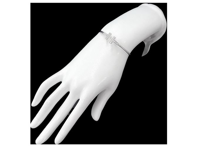 Autre Marque Bracelete Tiffany & Co. T Wire Diamantes - vue 7