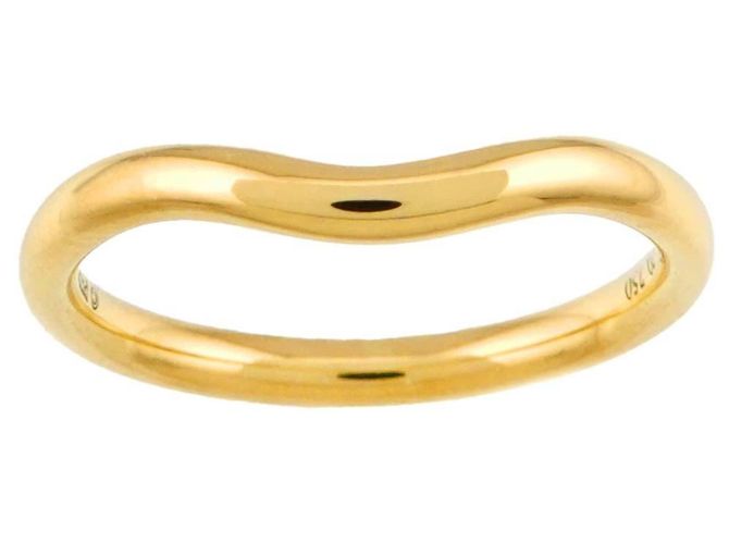 Autre Marque Anello Curved Band di Tiffany & Co. in Oro Giallo 18K - vista 2