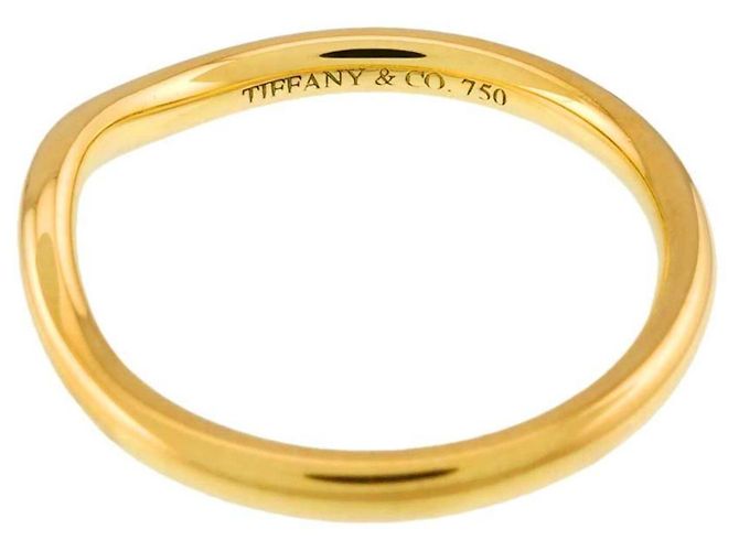 Autre Marque Anello Curved Band di Tiffany & Co. in Oro Giallo 18K - vista 3