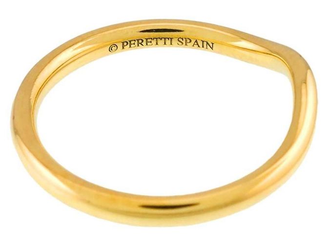 Autre Marque Anello Curved Band di Tiffany & Co. in Oro Giallo 18K - vista 4