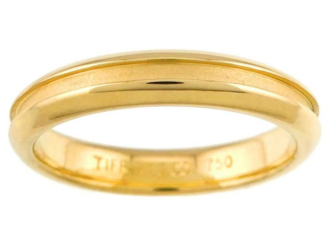 Autre Marque Anello Tiffany & Co. Grooved 1 in oro giallo 18K - vista 2