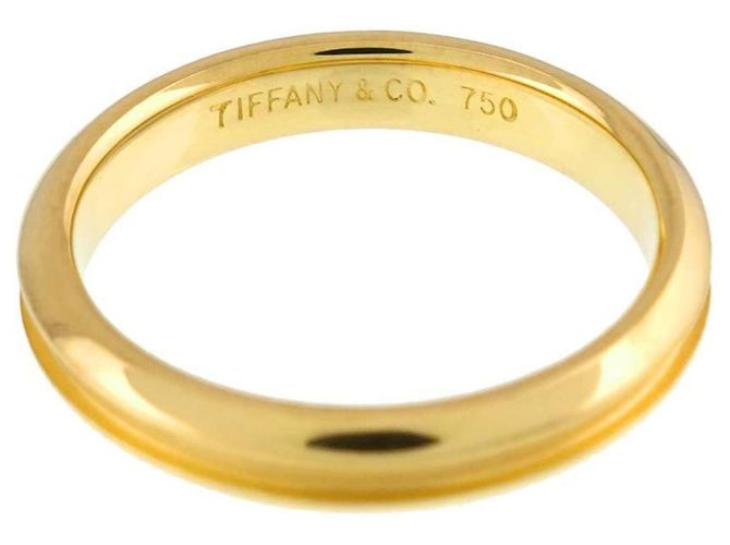 Autre Marque Anello Tiffany & Co. Grooved 1 in oro giallo 18K - vista 3