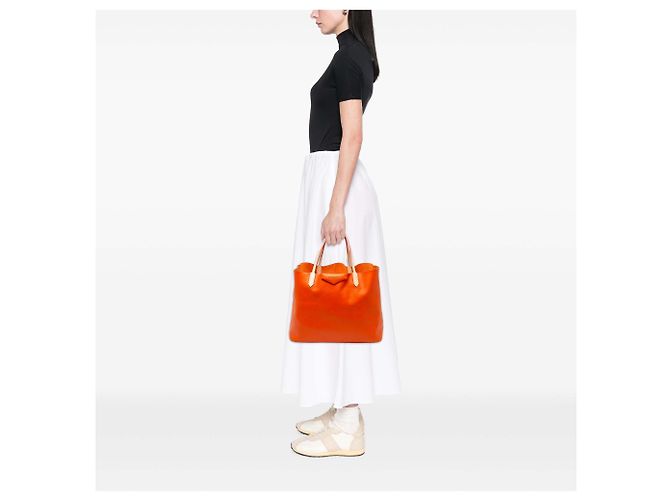 Borsa Tote Antigona Large in pelle arancione Givenchy - vista 5