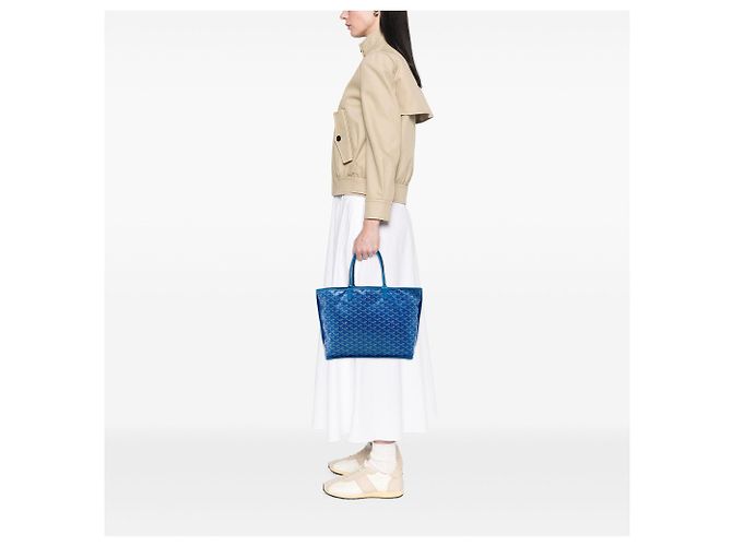 Goyard Blue Goyardine Reversible Anjou PM - vista 5