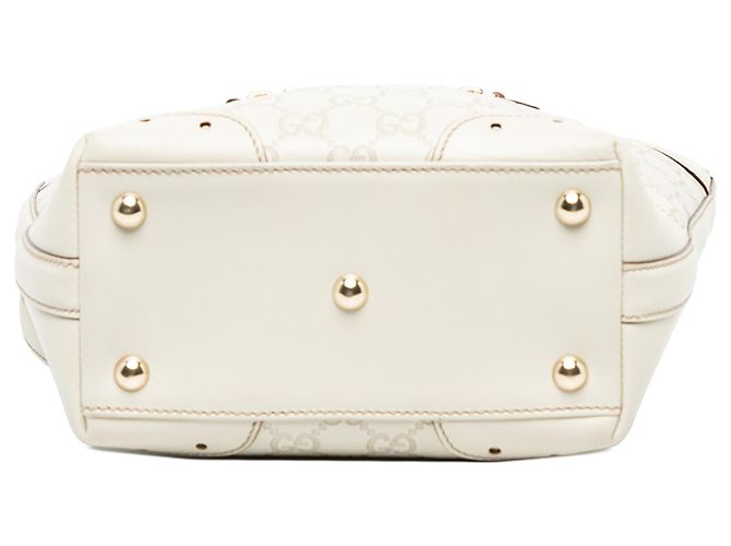 Gucci White Mini Guccissima Punch Tote Mini-Tasche - Ansicht 3