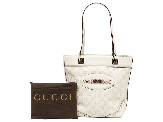 Gucci White Mini Guccissima Punch Tote Mini-Tasche - Ansicht 6