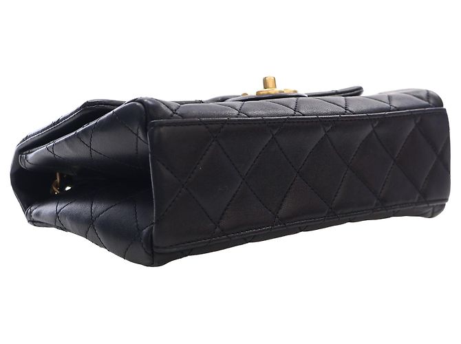 Chanel Black Quilted Lambskin Logo Letters Chanel Touch Chain Flap - view 14