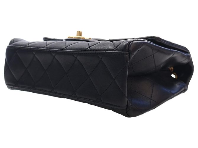 Chanel Black Quilted Lambskin Logo Letters Chanel Touch Chain Flap - view 15