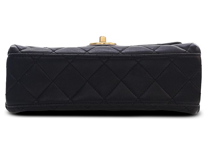 Chanel Black Quilted Lambskin Logo Letters Chanel Touch Chain Flap - view 3