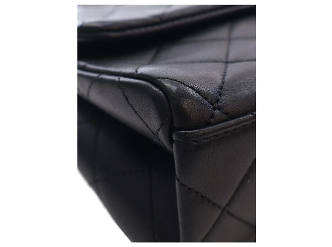 Chanel Black Quilted Lambskin Logo Letters Chanel Touch Chain Flap - view 9