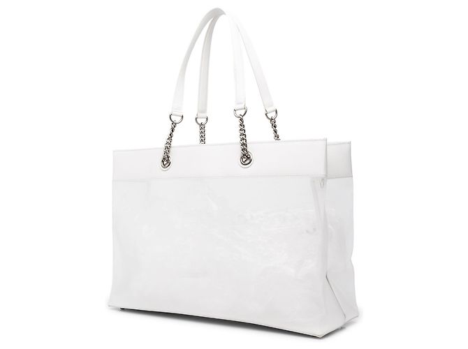 Borsa Tote Balenciaga White Large Mesh Duty Free - vista 2