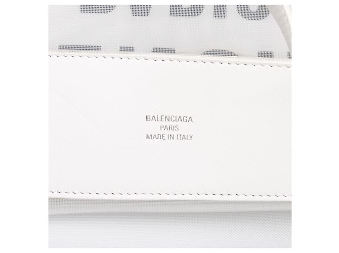 Borsa Tote Balenciaga White Large Mesh Duty Free - vista 5