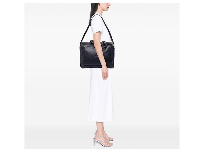 Bolso Satchel Anagram LOEWE de piel negra - vista 6