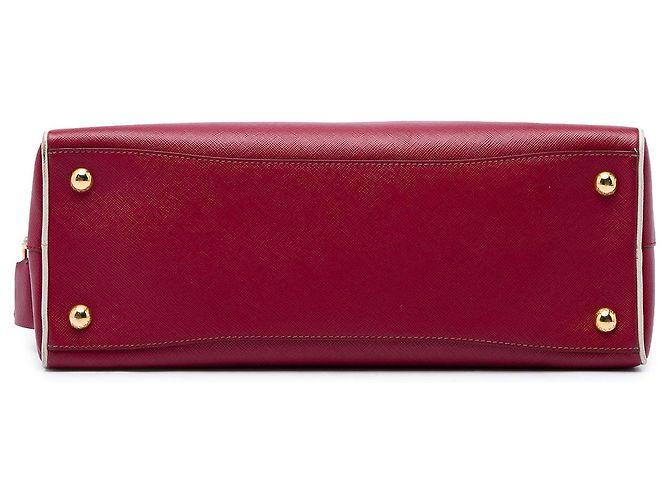 Sac à main Bowling Prada Red Saffiano Lux - vue 3